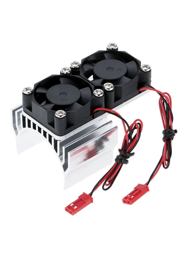 Motor Heat Sink With Two Cooling Fans 7019 7x5x5cm - Image 1