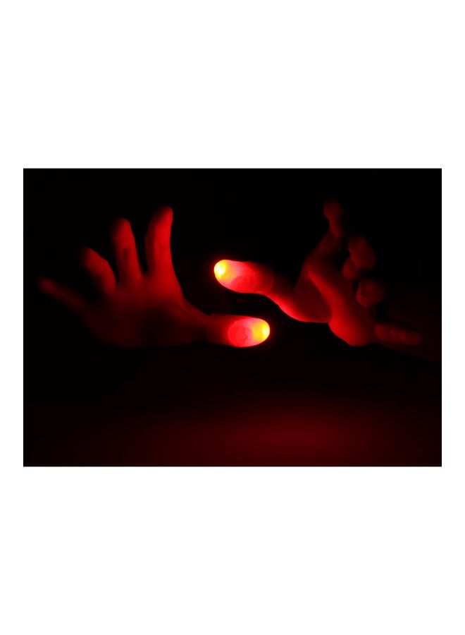 Generic - 1-Piece Magic Trick Thumb Led Light Up Flash Soft Finger Fun Lamp Set Toy cmcm - Image 1