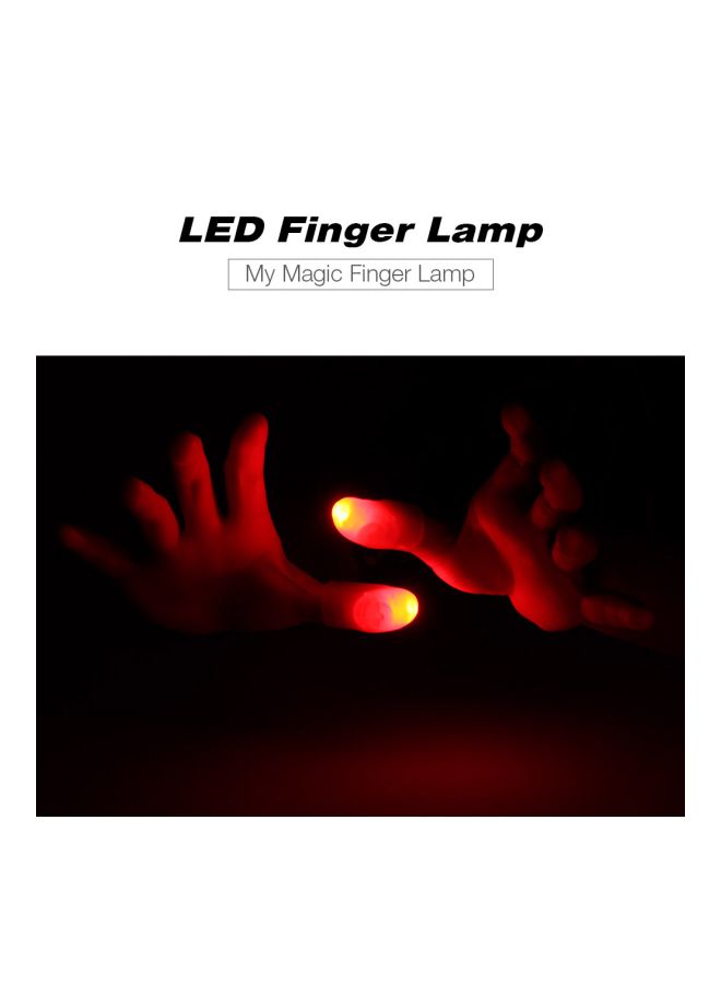 Generic - 1-Piece Magic Trick Thumb Led Light Up Flash Soft Finger Fun Lamp Set Toy cmcm - Image 1