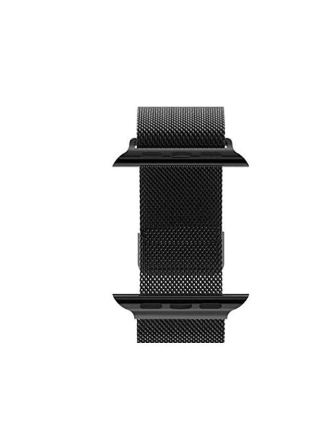 Generic - Stainless Steel Band For Apple Watch Black - Image 1