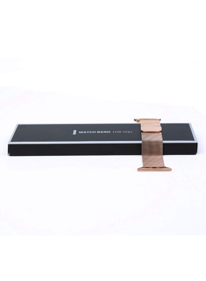 Generic - Stainless Steel Milanese Loop Replacement Strap For Apple iWatch 3/4/5 Rose Gold - Image 1