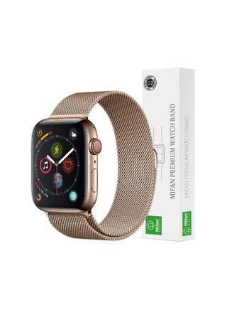 Milanese Loop Stainless Steel Replacement Strap For Apple Watch Series 1/2/3/4 Gold - v1557160555/N24988208A_1