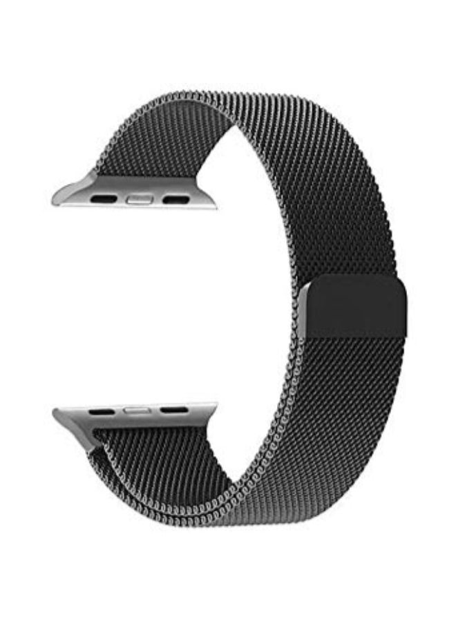 Generic - Stainless Steel Milanese Loop Band For Apple Watch Series 3/2/1 Black - Image 1