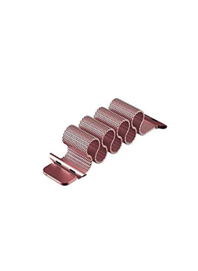 Generic - Stainless Steel Magnetic Milanese Loop For Apple iWatch Series 4 Rose Gold - Image 1