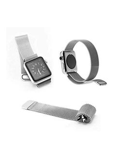 Stainless Steel Magnetic Milanese Loop For Apple iWatch Series 4 Silver