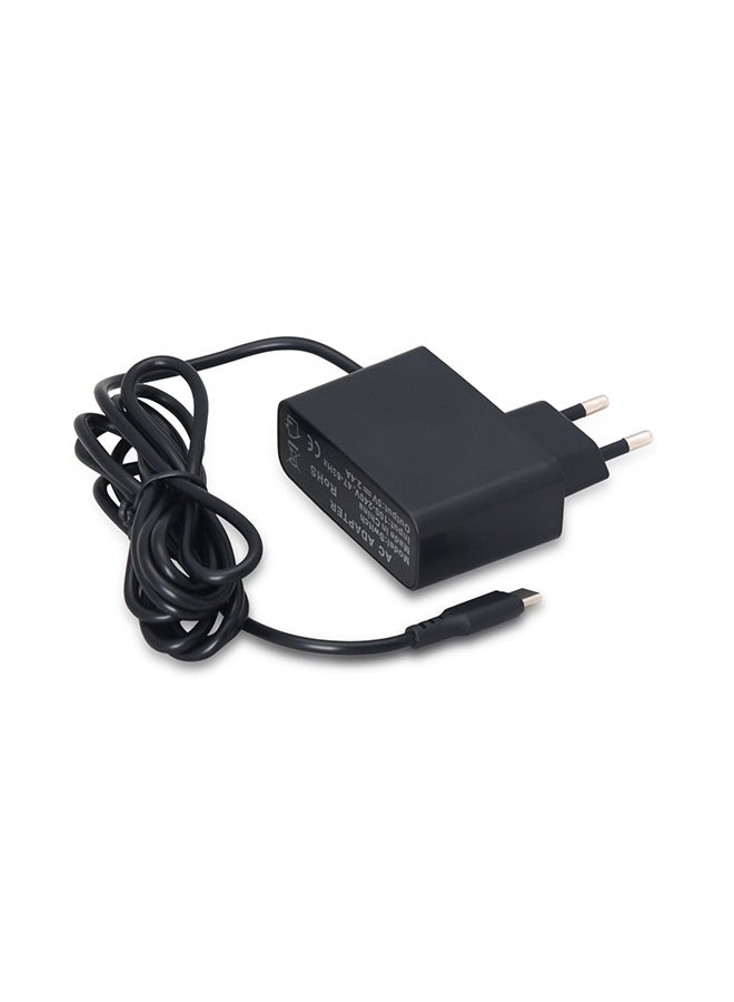 Oivo EU Plug NS Travel AC Charger Adapter For Nintend Switch Black - Image 1