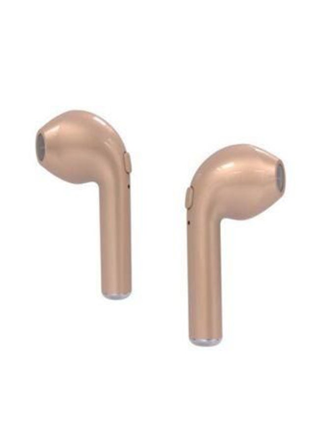 Generic Wireless Bluetooth Earbud Headset For Apple iPhone 7 Gold 