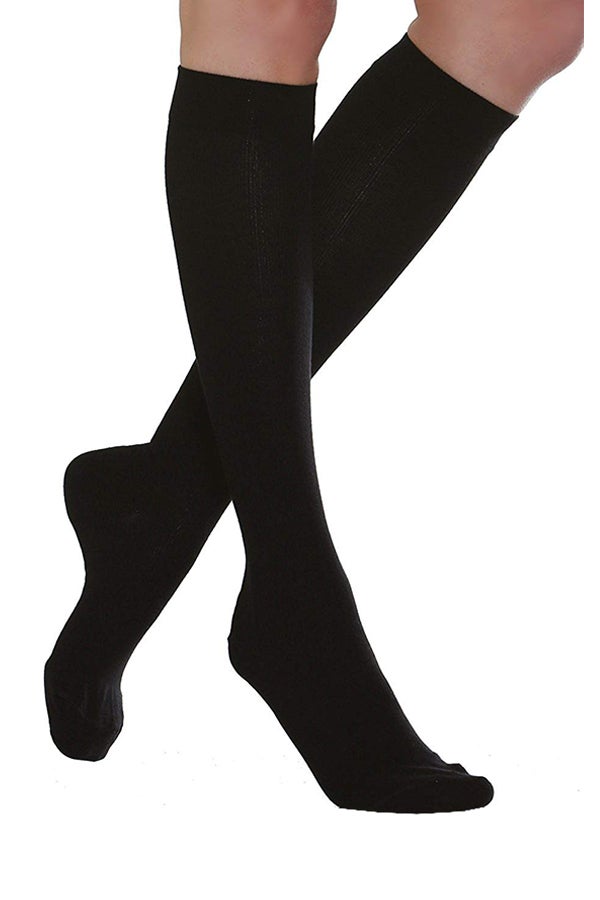 RelaxSan - Knee High Closed Toe Compression Socks Black - Image 1