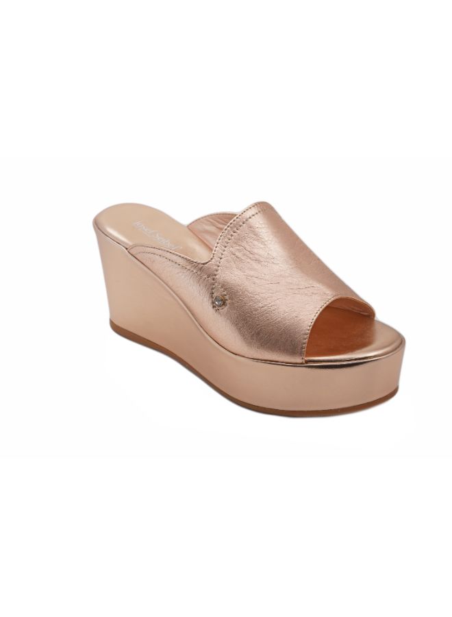Josef Seibel - Formal Wedge Sandal Rose Gold - Image 1