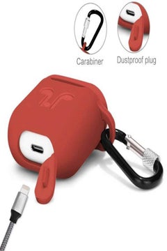 Generic Protective Carring Case For Apple AirPods Red  - Image 4