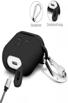 Generic Protective Carring Case For Apple AirPods Black  - Image 3