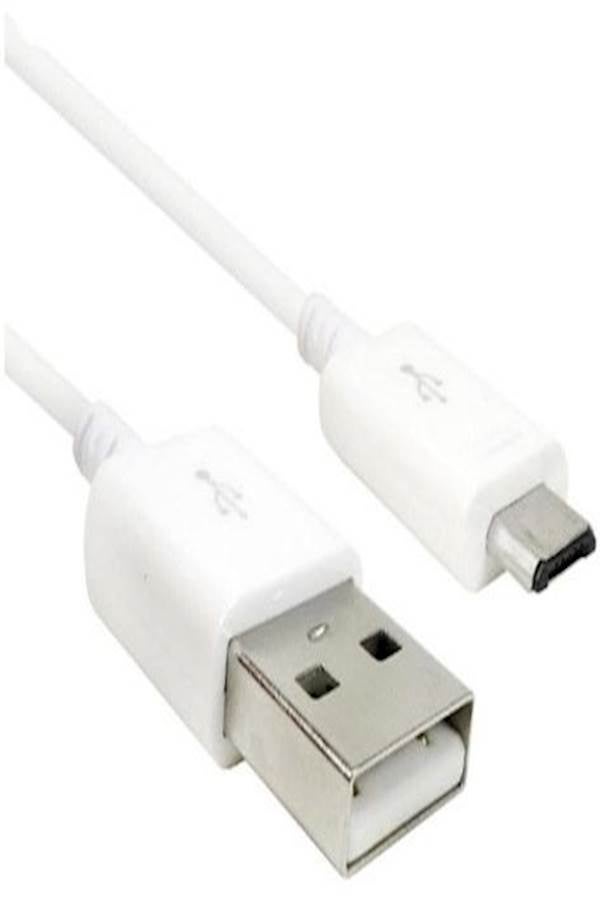 كابل للشحن بمنفذ USB لهاتف سامسونج جالاكسي S6 أبيض - Image 2