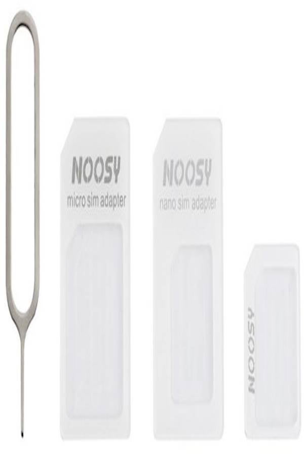 4 in 1 Micro Sim Adapter Nano Sim Card Adapter Eject Pin Key For Apple iPhone 4s 5s 6s Mobile Phones Silver