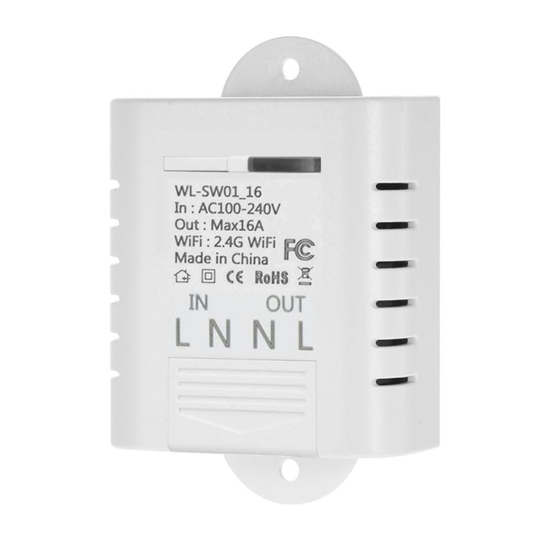 Generic - WIFI Smart 16A Wireless Light Timer Switch White - Image 1
