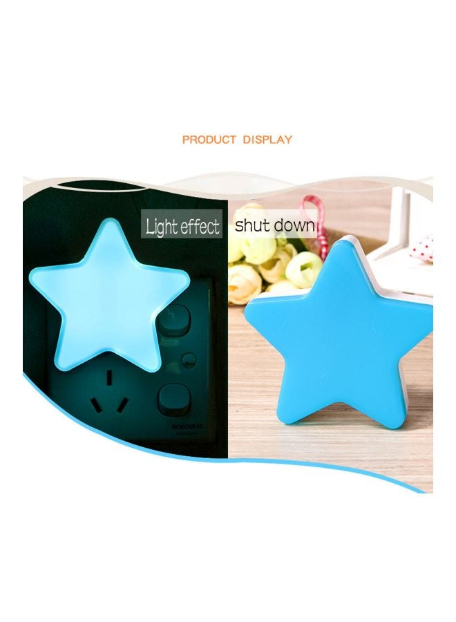 Voberry Star Shaped Night Lamp Blue 8x3cm - Image 4