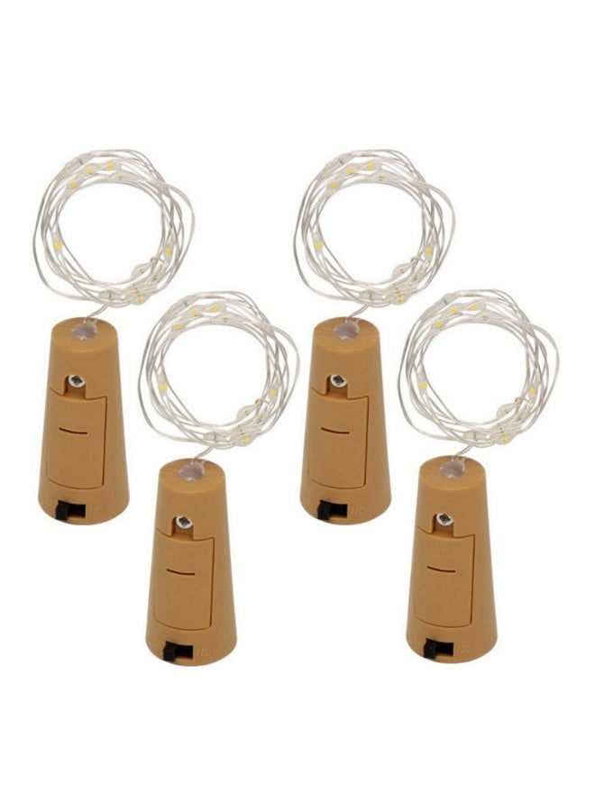 Voberry Wine Bottle Cork Shaped Night Light Yellow 3x1x1cm - Image 1