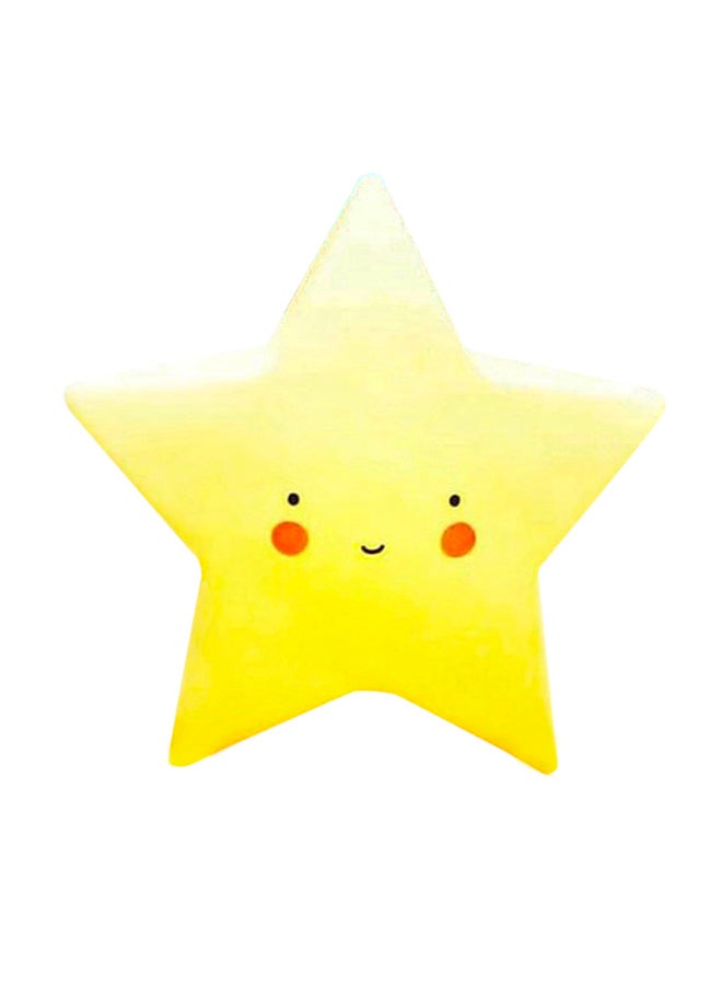 Voberry Cute Star Shape Night Light Yellow 13.5 x 6cm - Image 1