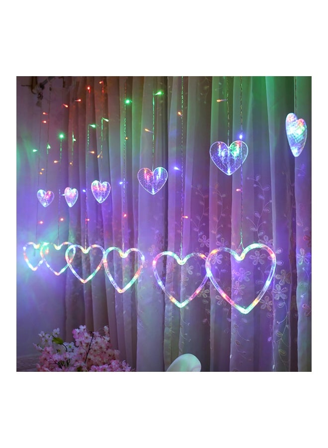 فوبيري شريط إضاءة LED بتصميم ستارة متدلية على شكل قلب أبيض - Image 2