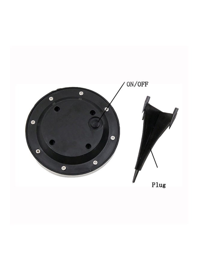 Voberry 3-Piece Outdoor Solar LED Spot Lamp Set Black/Silver 15x15x1cm - Image 2