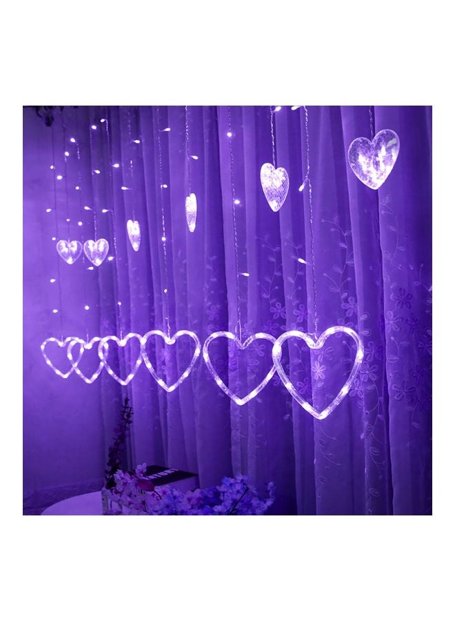 Voberry Heart Shaped LED String Light Blue - Image 2