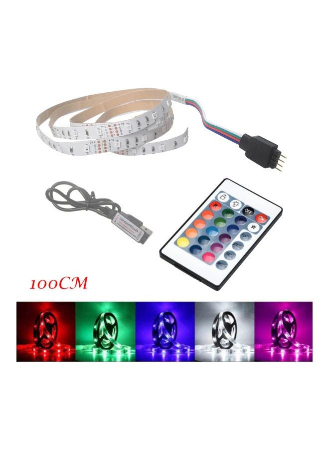 فوبيري شريط إضاءة  LED بجهاز تحكم عن بعد وكابل أبيض 10متر - Image 2