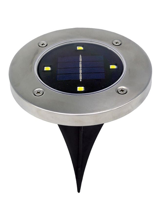 Waterproof Solar Path LED Light Black/Silver 10 x 3cm - v1557220452/N24627965A_1