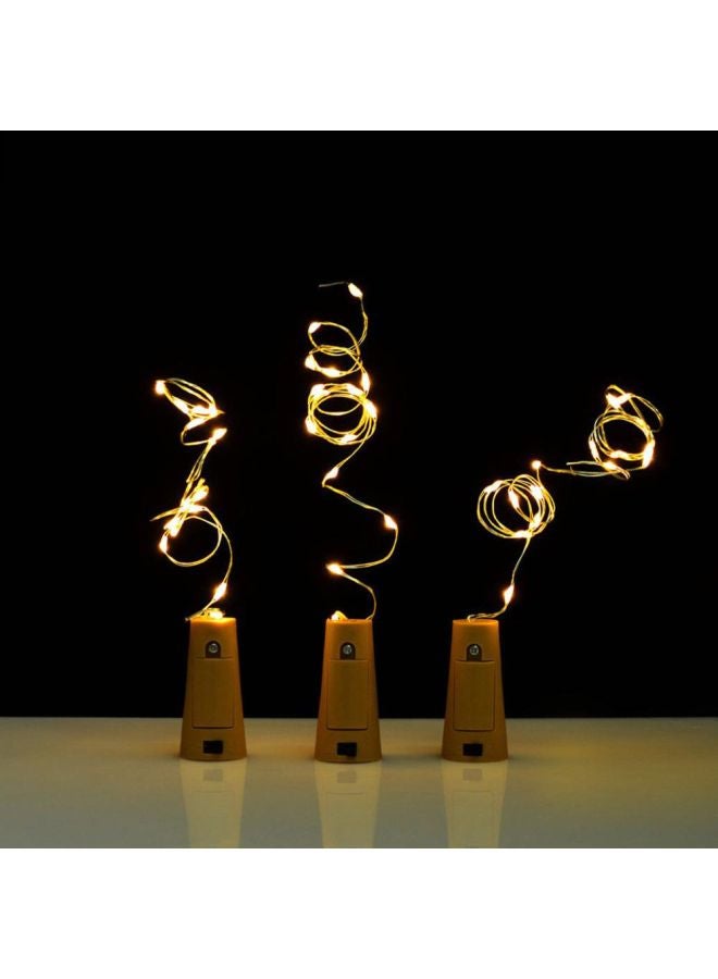 Voberry 12-Piece Cork Shaped LED Light Multicolour 5x5x0cm - Image 4