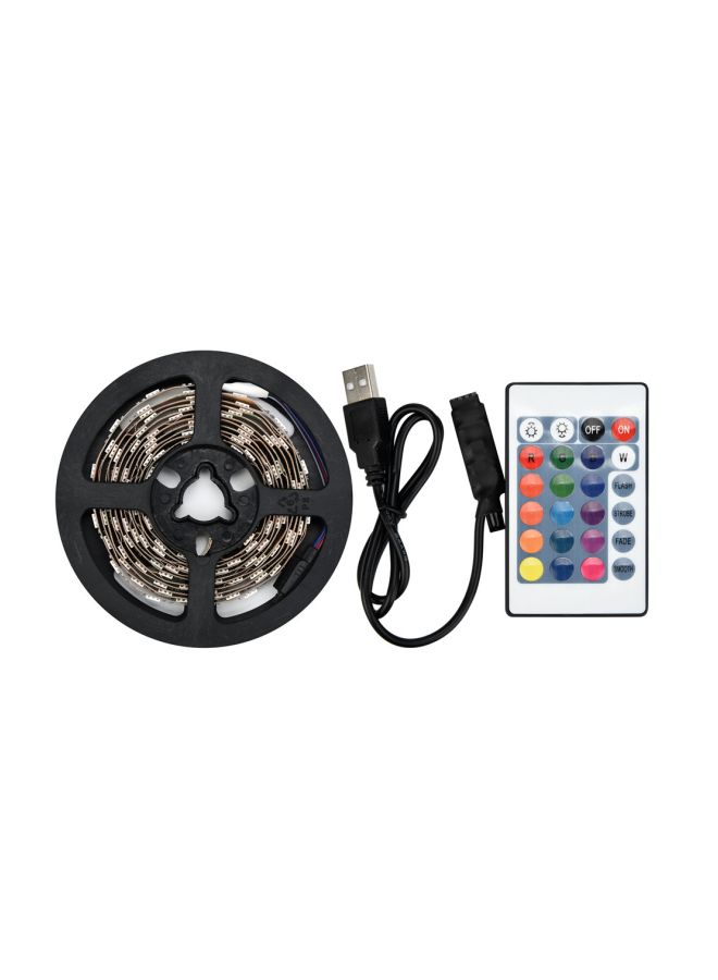 Voberry USB LED Strip Light With Remote Control White/Black 100cm - Image 3