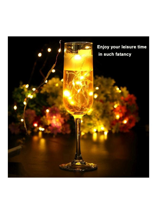 Voberry 10-Piece Fairy Light Set Yellow 15x10x450cm - Image 2