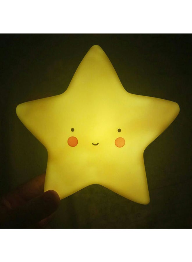 Voberry Cute Star Shape Night Light Yellow 13.5 x 6cm - Image 2