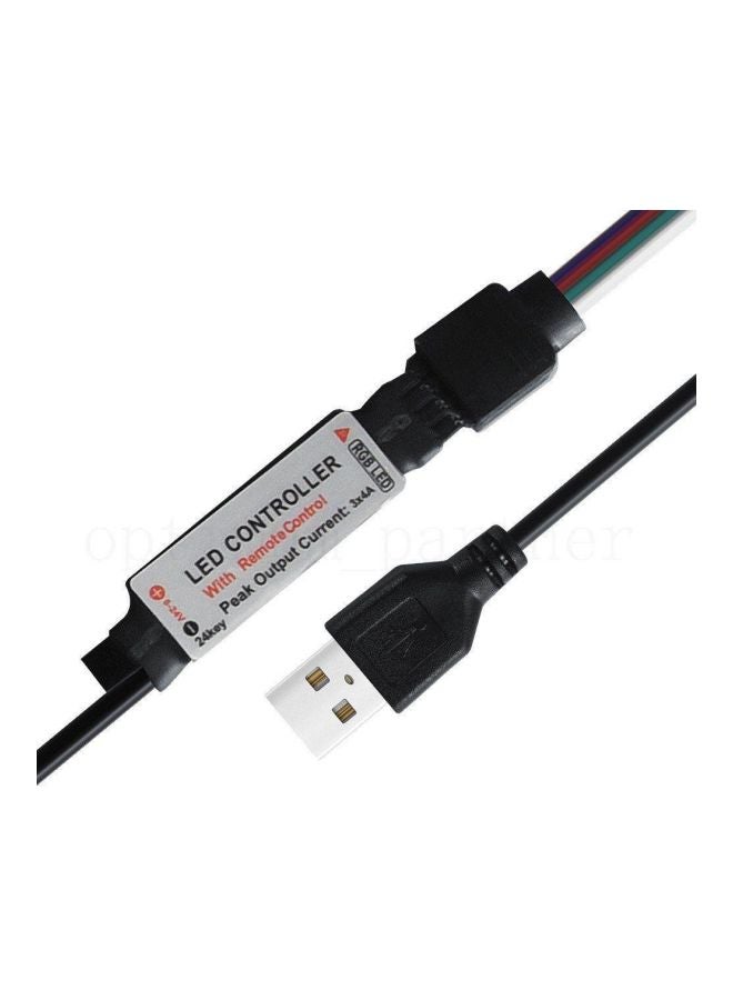 فوبيري شريط بمصباح LED مع جهاز تحكم عن بُعد متعدد الألوان 10x2x0سم - Image 3