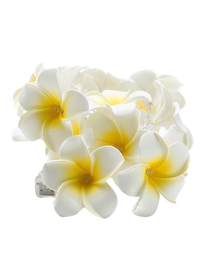 Voberry Flower Shaped LED Fairy String Light White/Yellow - Image 1