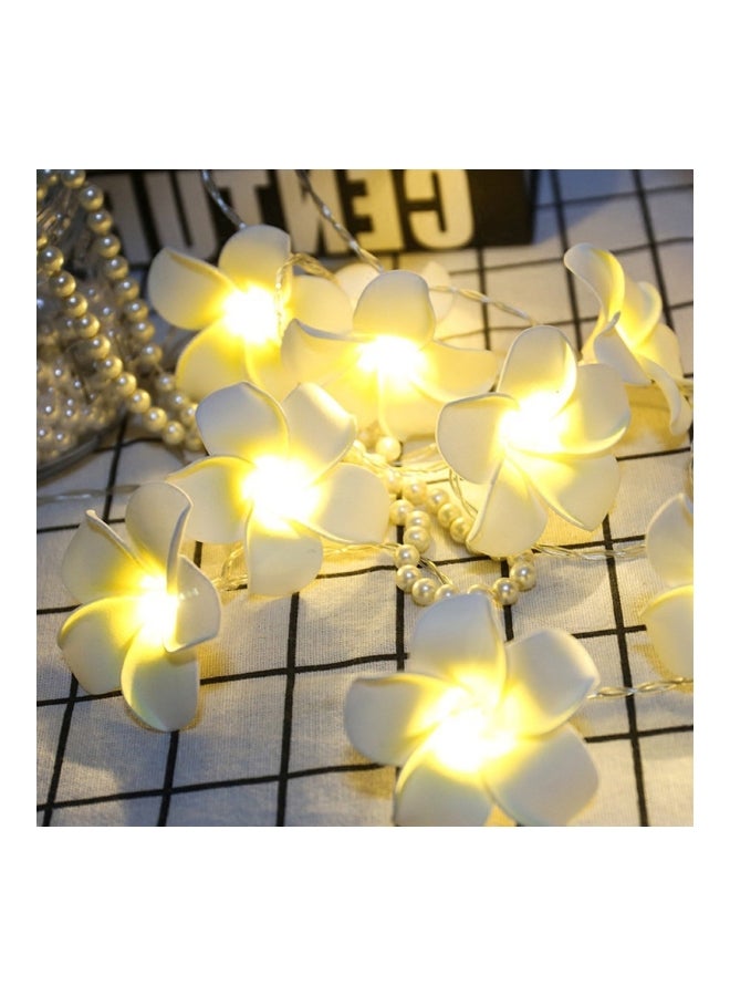 Voberry Flower Shaped LED Fairy String Light White/Yellow - Image 4