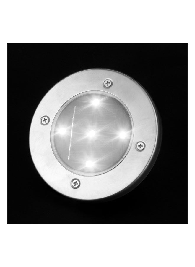 Voberry 5-LED Solar Power Outdoor Wall Light Silver/Black - Image 4
