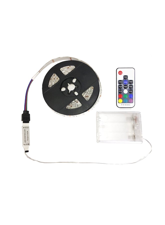 Voberry - Battery Powered Strip LED Light Black/White 10x2x1cm - Image 1