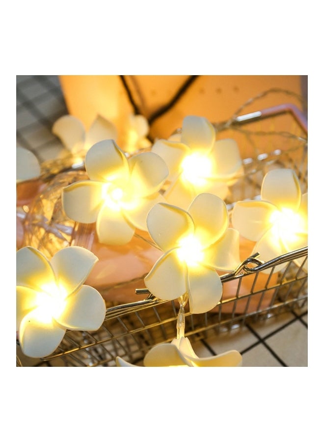 Voberry Flower Shaped LED Fairy String Light White/Yellow - Image 3