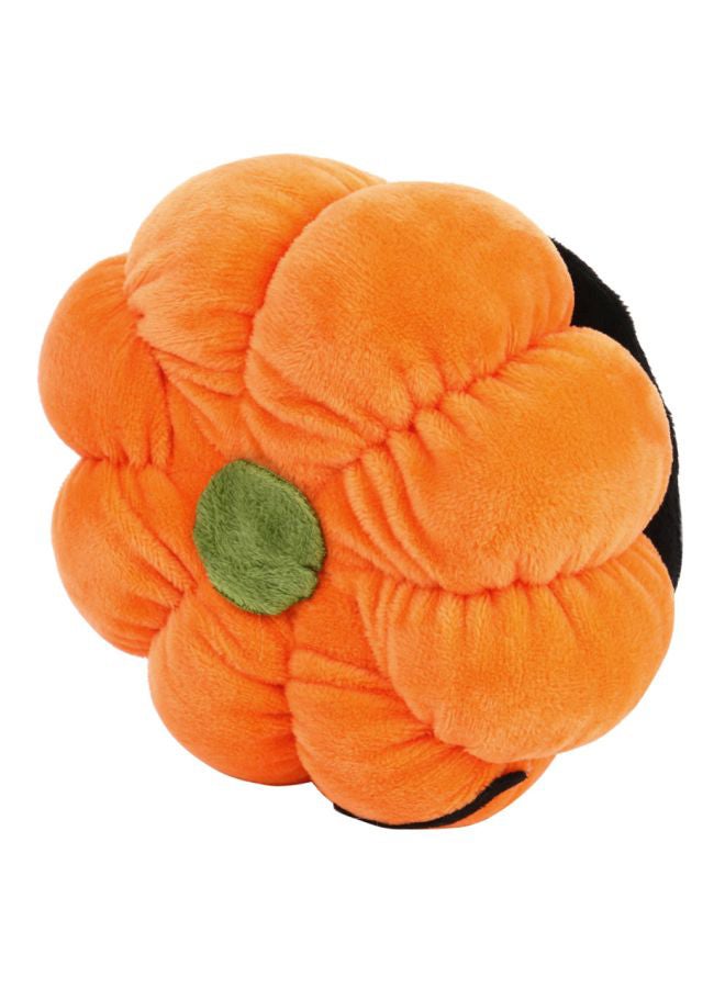 Voberry Halloween Pumpkin Pillow Orange/Black/Golden 35x35x16cm  - Image 2