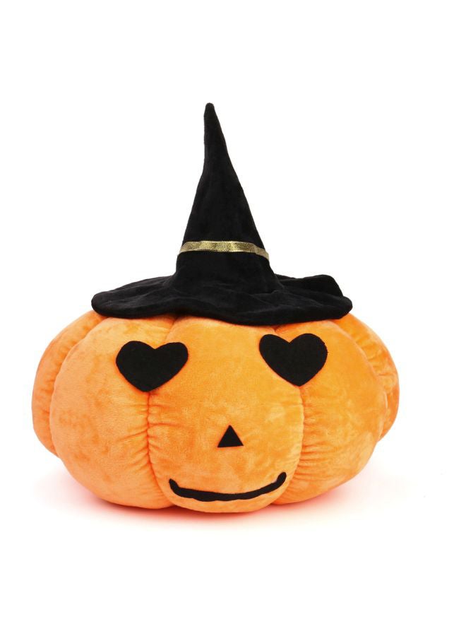 Voberry Halloween Pumpkin Pillow Orange/Black/Golden 35x35x16cm  - Image 4