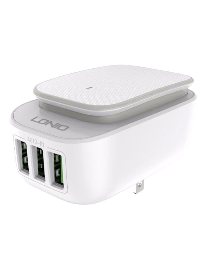 LDNIO - LED Touch Lamp Adapter With Micro USB Port Cable White - Image 1