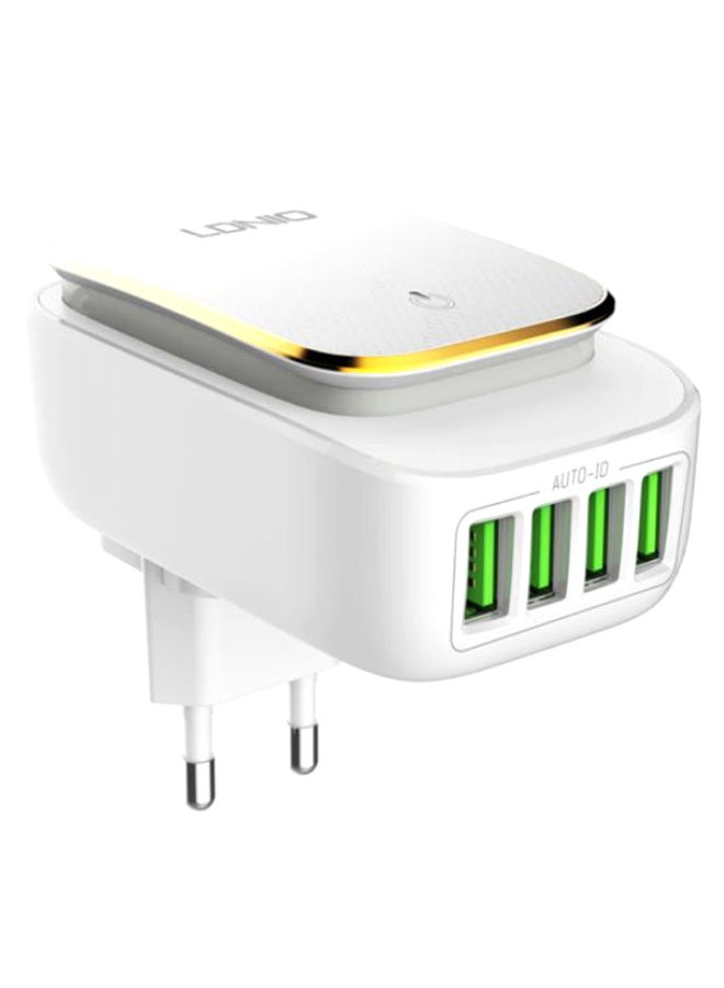 LDNIO LDNIO A4405 LED Touch Lamp Adapter With Cable 3 USB Port – White White  - Image 2