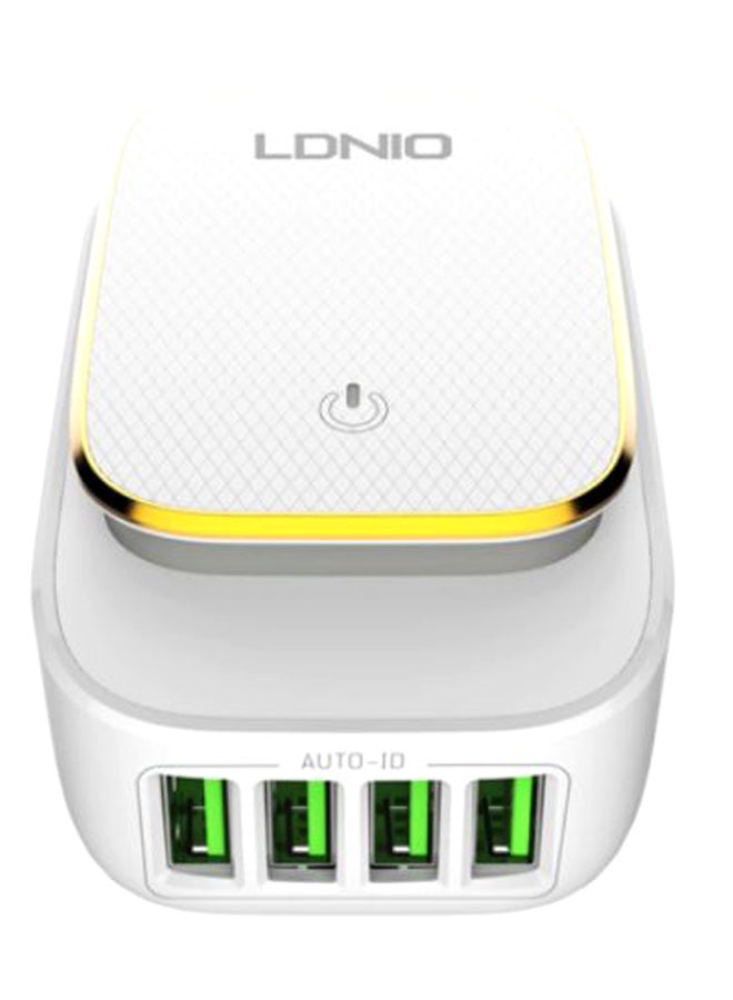 LDNIO LDNIO A4405 LED Touch Lamp Adapter With Cable 3 USB Port – White White  - Image 1