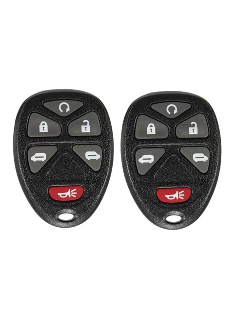2-Piece 6-Button Keyless Remote Key Fob Transmitter For Pontiac Saturn Relay