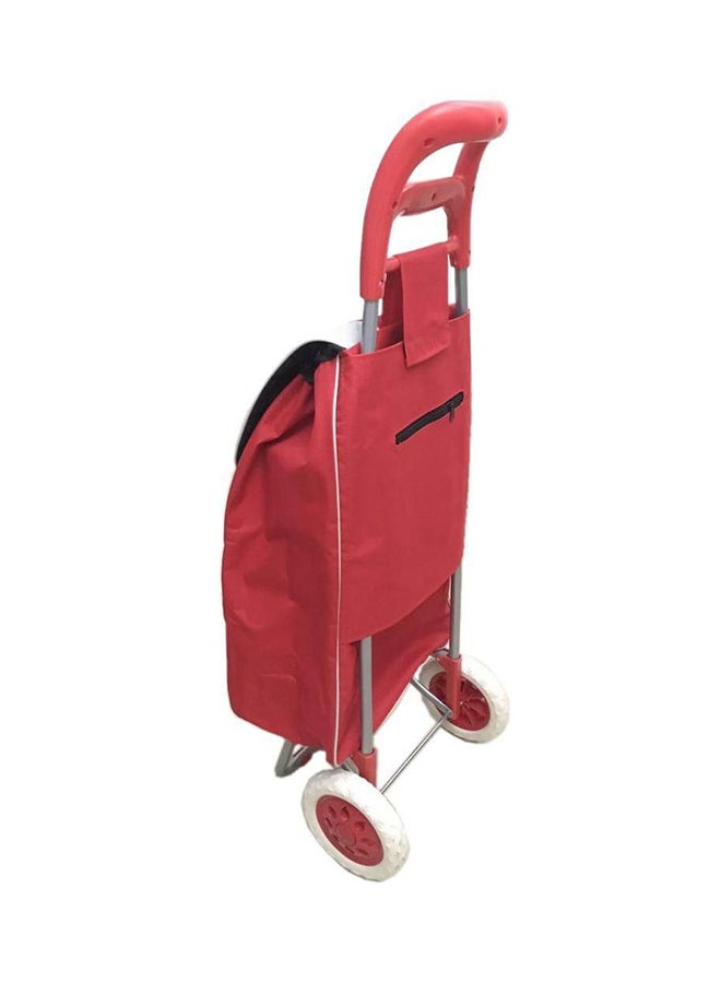 Portable Foldable Trolley Bag Red 10cm  - Image 2