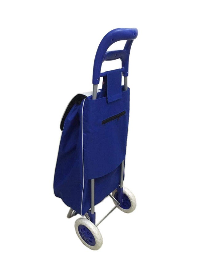 Portable Foldable Trolley Bag Blue 10cm  - Image 2