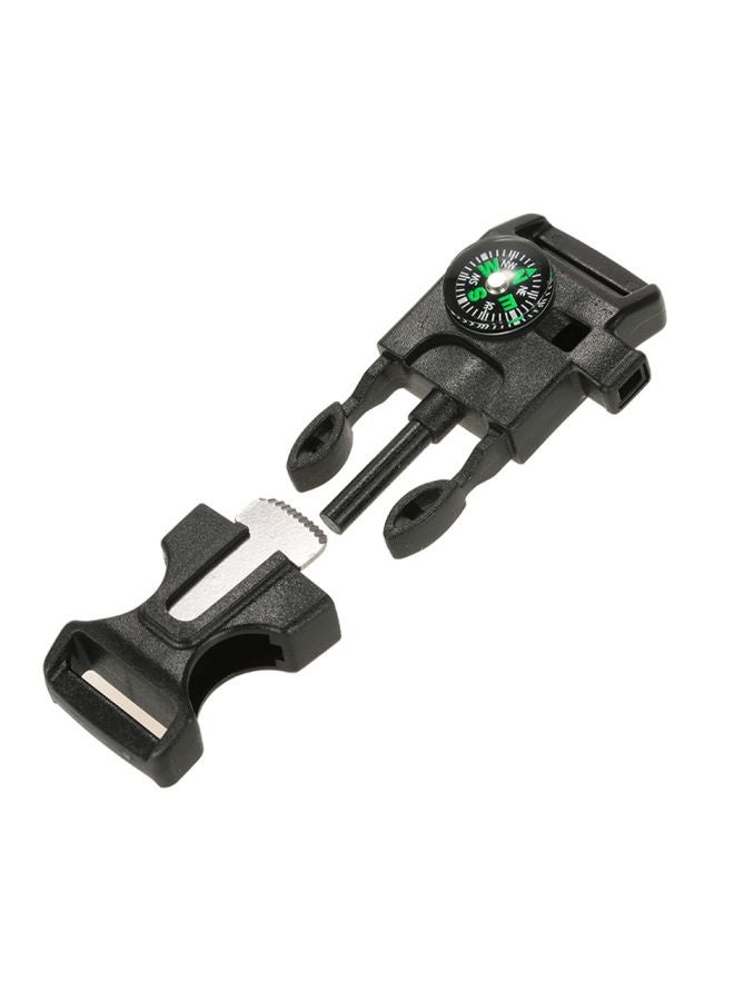 LIXADA - 10-Piece Emergency Whistle Buckle Flint Scraper Set - Image 1