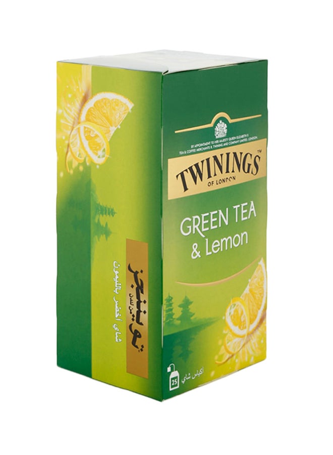 Twinings Lemon Flavored Green Tea - 25 Bags 