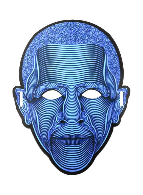 LED Light Sound Activated Full-face Mask