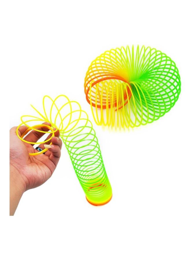 لعبة كلاسيكية على شكل نابض بألوان قوس قزح 7x7x7سم - Image 2