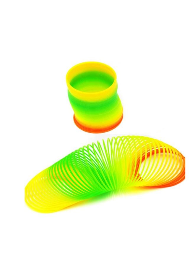 لعبة كلاسيكية على شكل نابض بألوان قوس قزح 7x7x7سم - Image 3