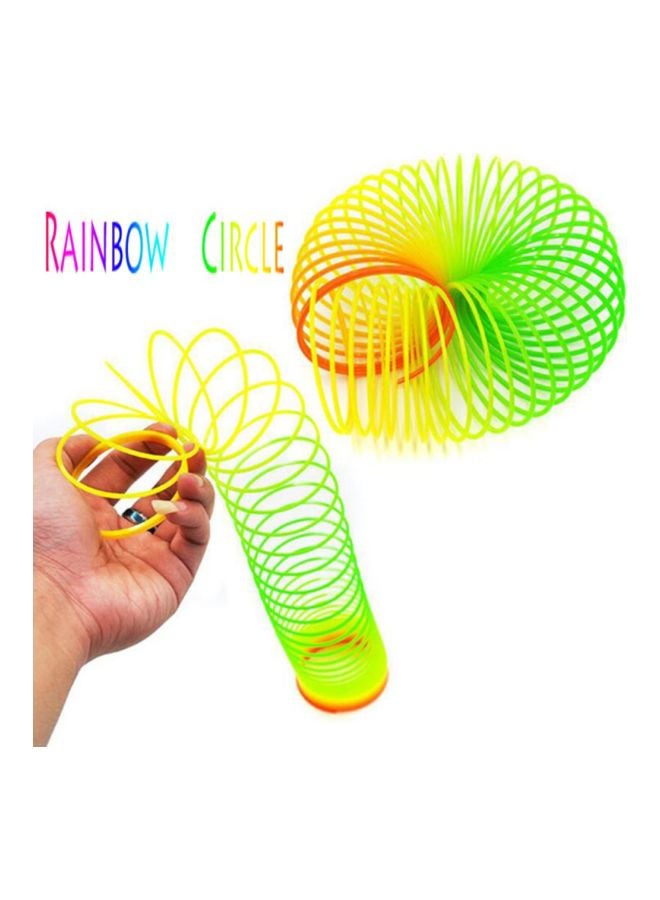 لعبة كلاسيكية على شكل نابض بألوان قوس قزح 7x7x7سم - Image 5